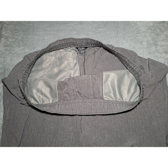 Eddie Bauer Shorts Tech Woven Pull On Mens 2X Gray Drawstring Comfy - Picture 4 of 9
